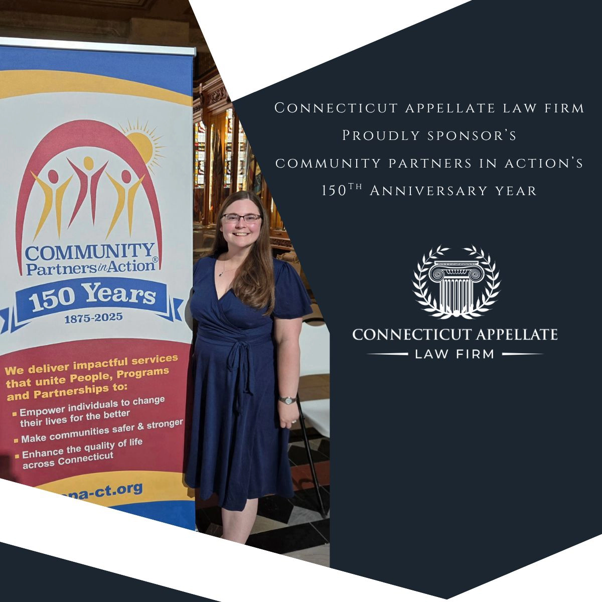 Connecticut Appellate Law Firm Sponsors Community Partners in Action’s 150th Anniversary