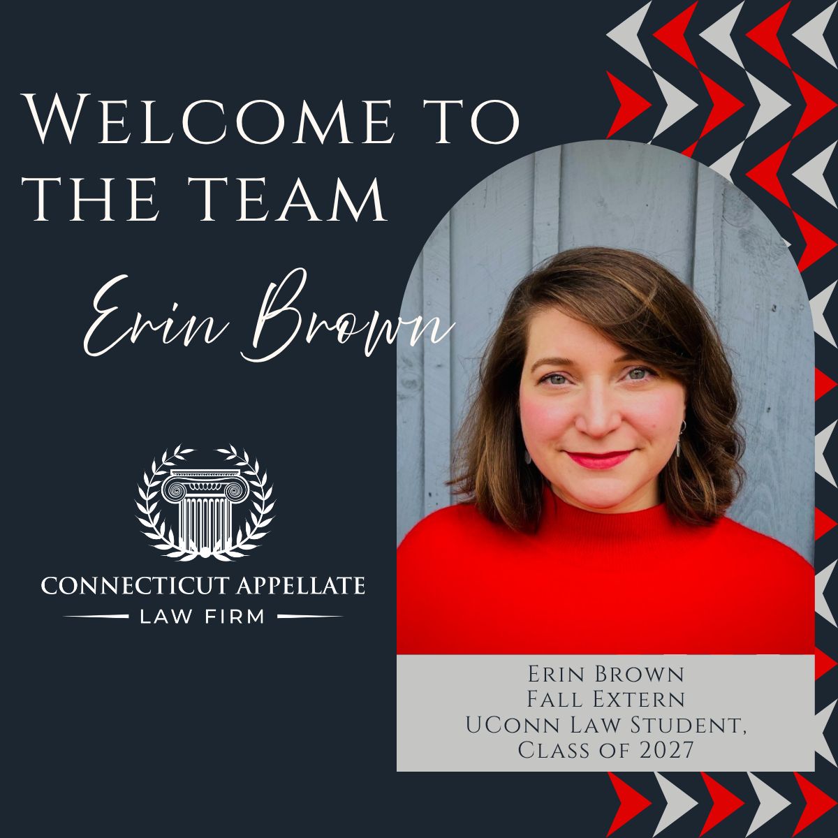 Welcoming Law Student Extern Erin Brown
