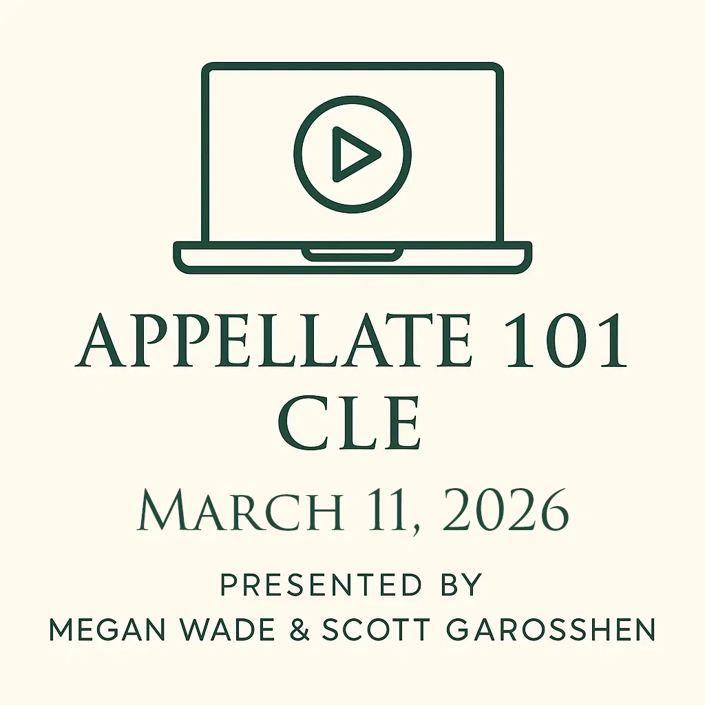 Megan Wade to Present at Appellate 101 CLE